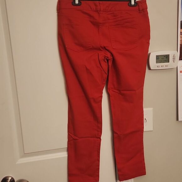 The Limited Denim 678 Red Skinny Ankle Jeans Size 10 - Picture 4 of 9
